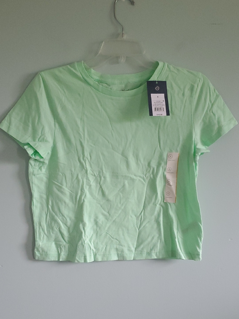 Universal Thread Short Sleeve Crewneck Crop Tee - Mint